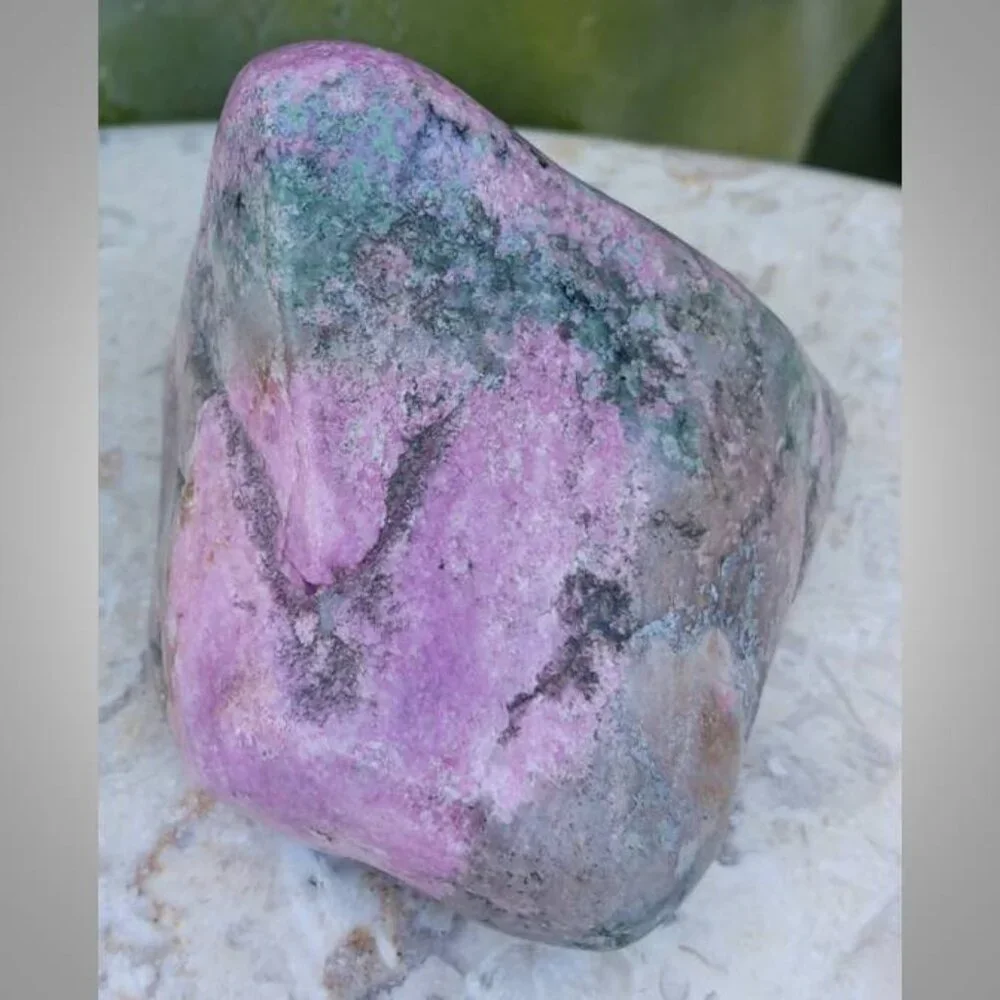 cobaltoan calcite from CONGO polished chunk 01 positivity HARMONY love